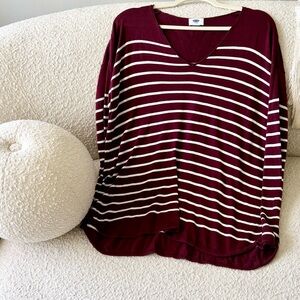 Stripped long sleeve shirt
